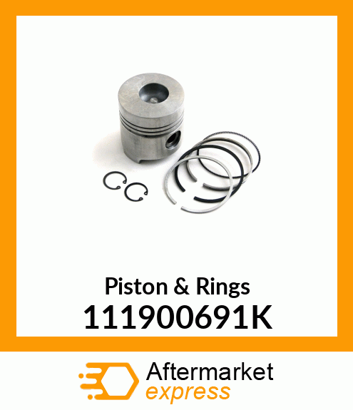 Piston & Rings 111900691K