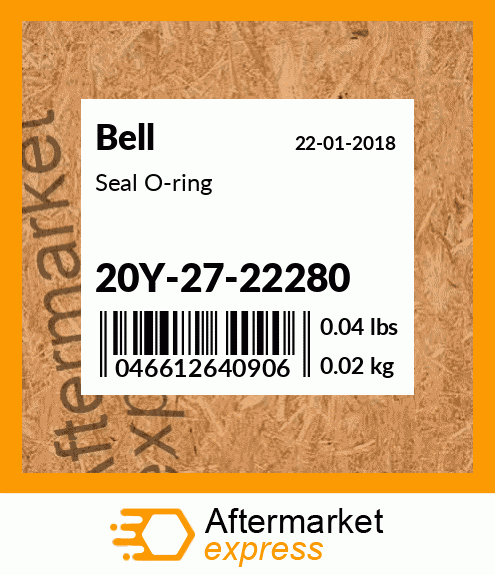 Seal O-ring 20Y-27-22280