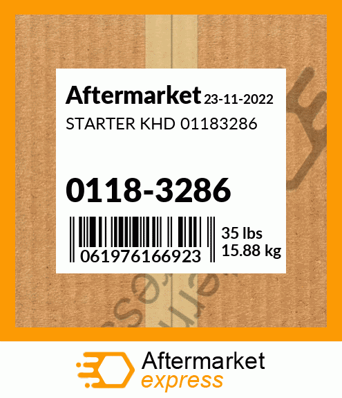 Spare part 01183286 + STARTER KHD 01183286