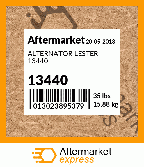 ALTERNATOR LESTER 13440 13440