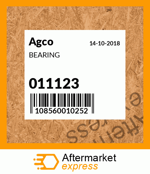 Spare part 011123 + BEARING