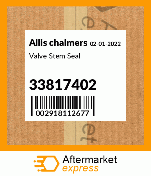 Spare part 33817402 + Valve Stem Seal