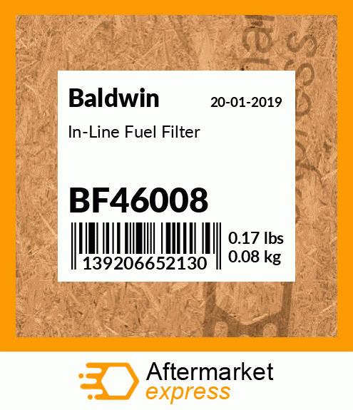 Spare part BF46008 + In-Line Fuel Filter