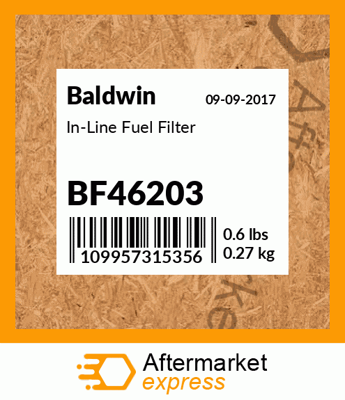 Spare part BF46203 + In-Line Fuel Filter