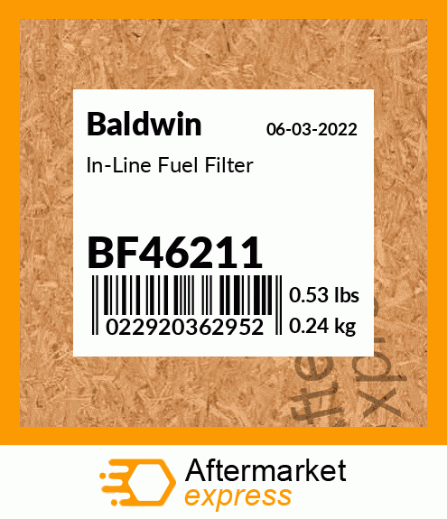 Spare part BF46211 + In-Line Fuel Filter