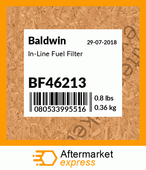 Spare part BF46213 + In-Line Fuel Filter