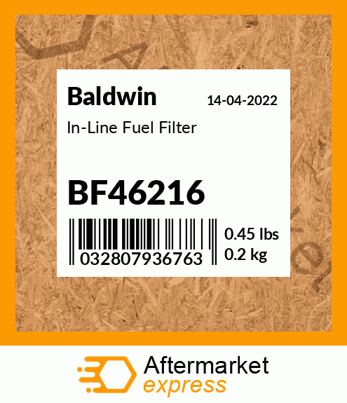 Spare part BF46216 + In-Line Fuel Filter