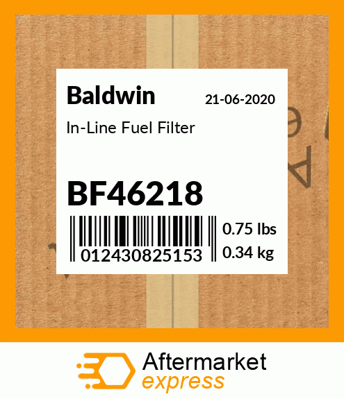 Spare part BF46218 + In-Line Fuel Filter