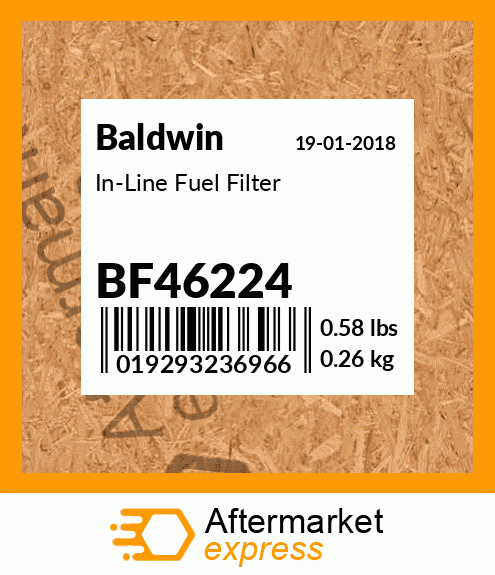 Spare part BF46224 + In-Line Fuel Filter