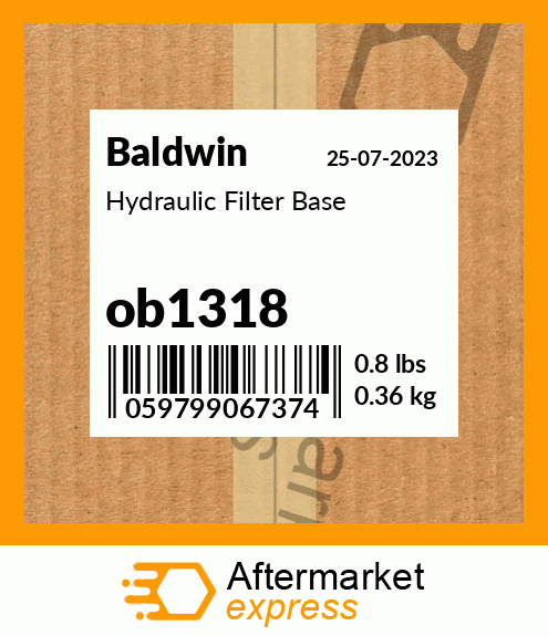 ob1318 - Hydraulic Filter Base