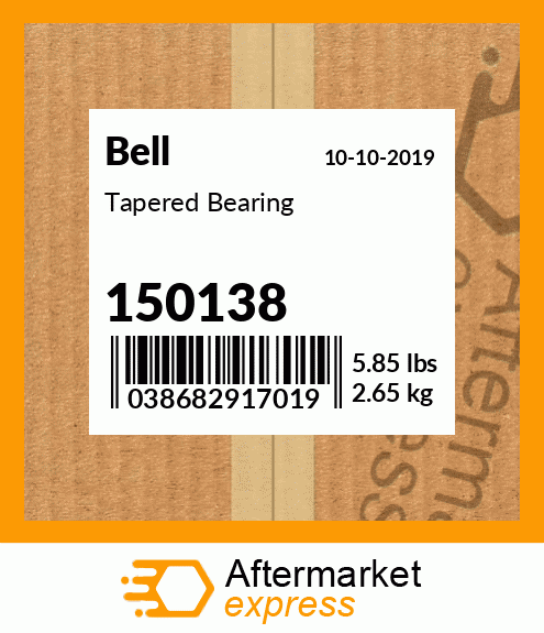 Spare part 150138 + Tapered Bearing