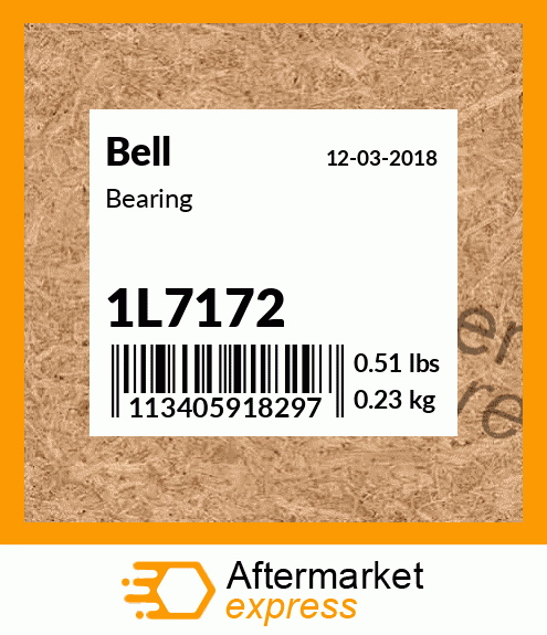 Spare part 1L7172 + Bearing