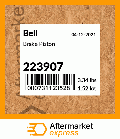 Spare part 223907 + Brake Piston