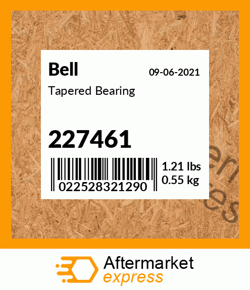 Spare part 227461 + Tapered Bearing