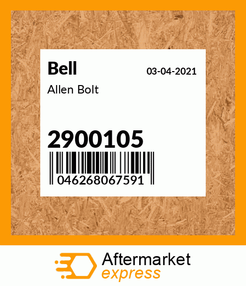 Spare part 2900105 + Allen Bolt