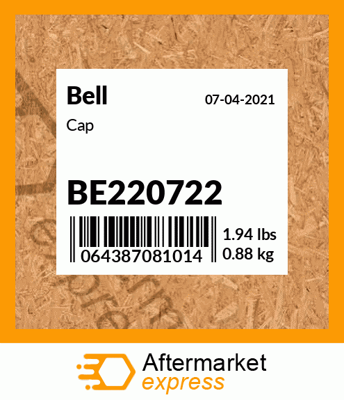 Spare part BE220722 + Cap