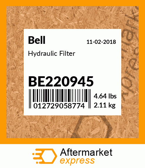 Spare part BE220945 + Hydraulic Filter