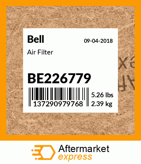 Spare part BE226779 + Air Filter