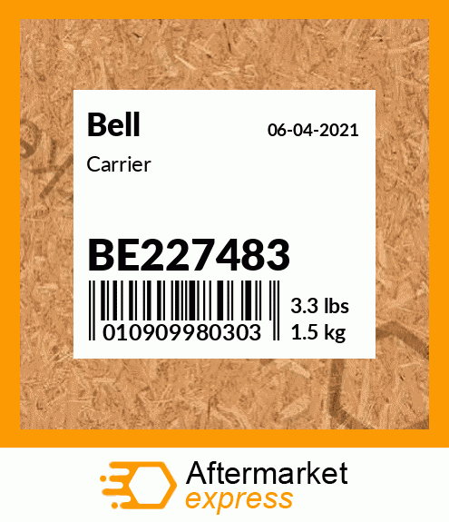 Spare part BE227483 + Carrier