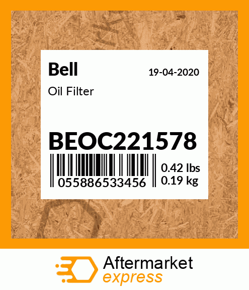 Spare part BEOC221578 + Oil Filter