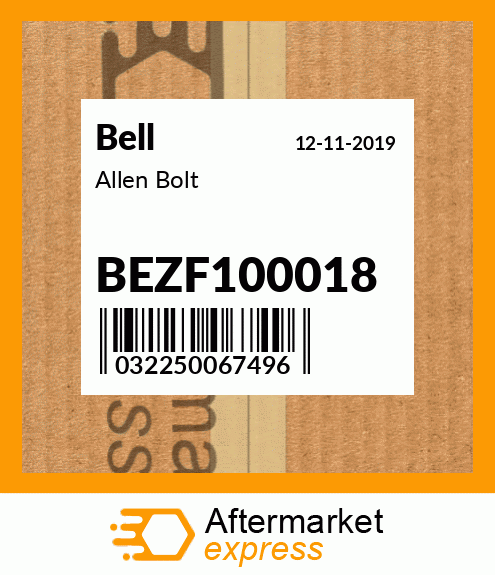 Spare part BEZF100018 + Allen Bolt