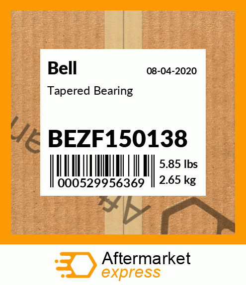 Spare part BEZF150138 + Tapered Bearing