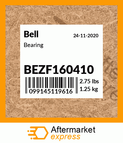 Spare part BEZF160410 + Bearing