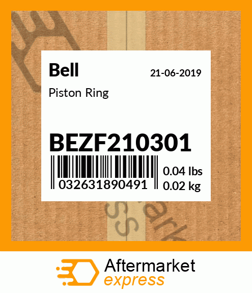 Spare part BEZF210301 + Piston Ring