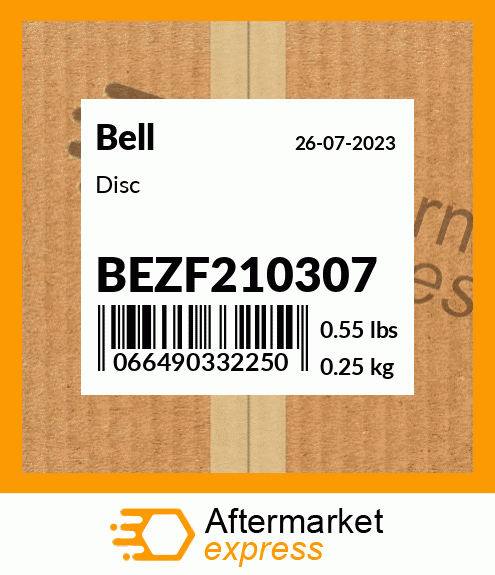 Spare part BEZF210307 + Disc