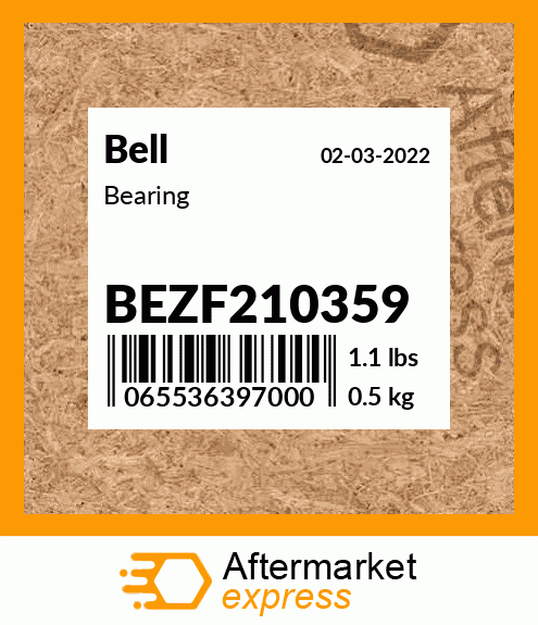 Spare part BEZF210359 + Bearing