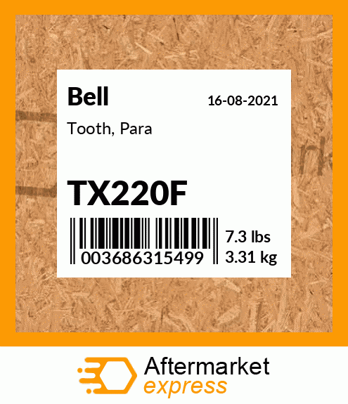 Spare part TX220F + Tooth, Para