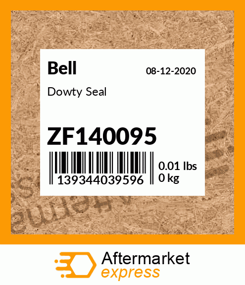 Spare part ZF140095 + Dowty Seal