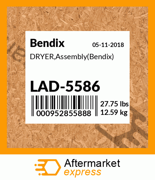 DRYER,Assembly(Bendix) LAD-5586