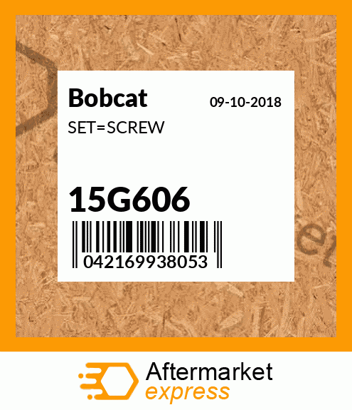 Spare part 15G606 + SET_SCREW