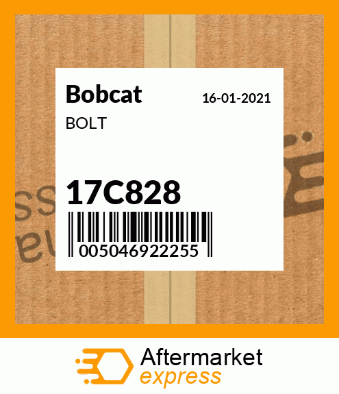 Spare part 17C828 + BOLT