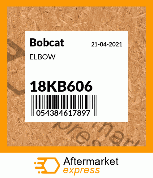 Spare part 18KB606 + ELBOW