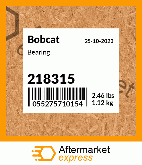 Spare part 218315 + Bearing