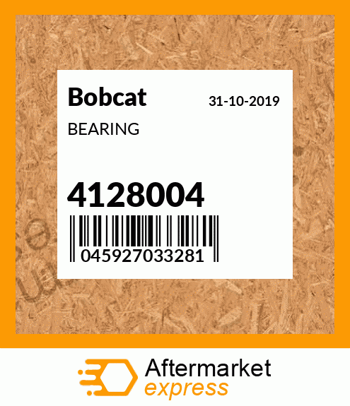 Spare part 4128004 + BEARING