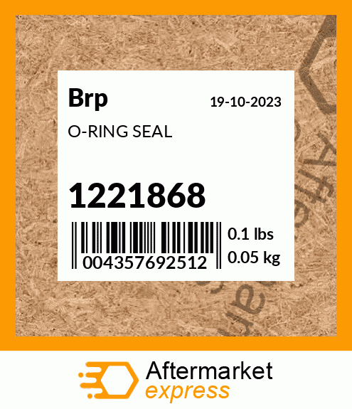 Spare part 1221868 + O-RING SEAL