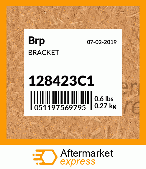 Spare part 128423C1 + BRACKET