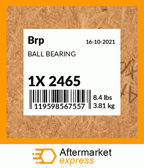 Spare part 1X 2465 + BALL BEARING