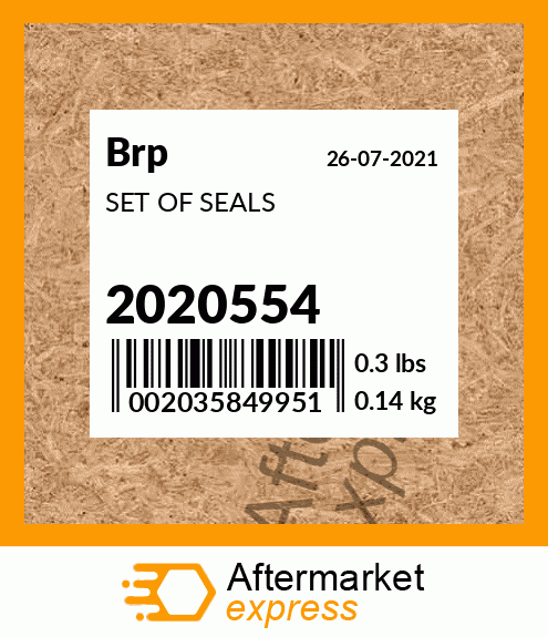 Spare part 2020554 + SET OF SEALS