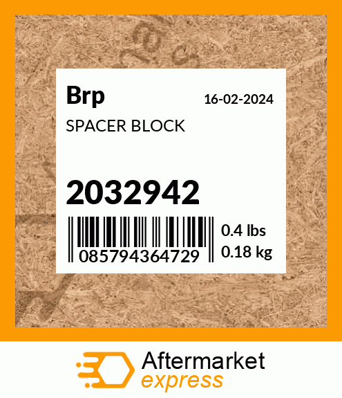 Spare part 2032942 + SPACER BLOCK