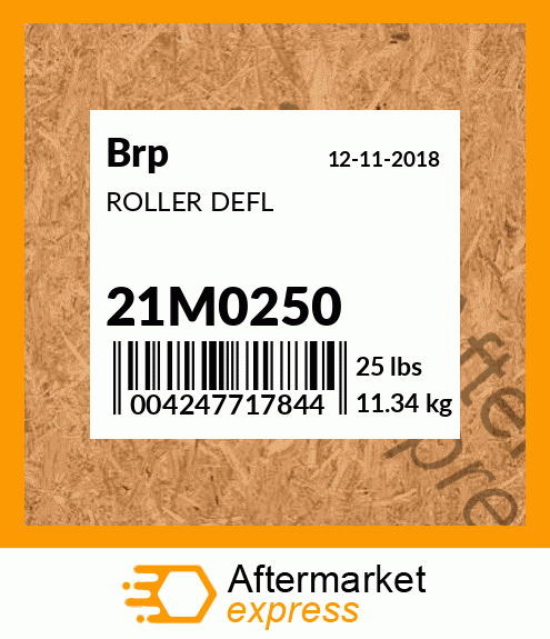 Spare part 21M0250 + ROLLER DEFL