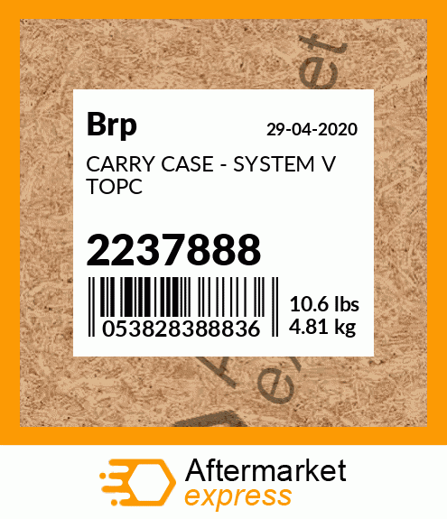 Spare part 2237888 + CARRY CASE - SYSTEM V TOPC