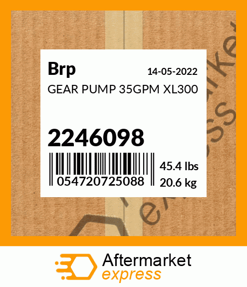 Spare part 2246098 + GEAR PUMP 35GPM XL300