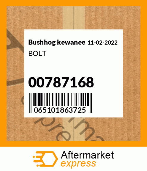 Spare part 00787168 + BOLT