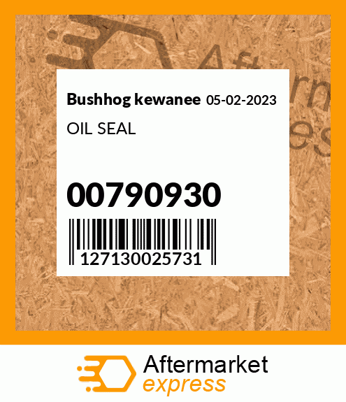 Spare part 00790930 + OIL SEAL