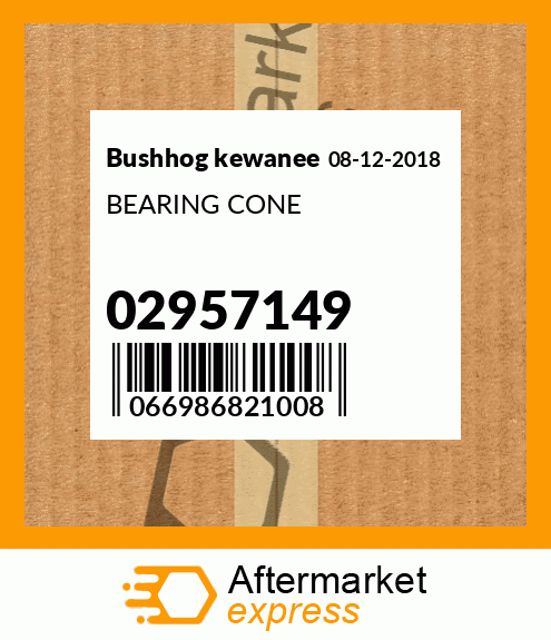 Spare part 02957149 + BEARING CONE