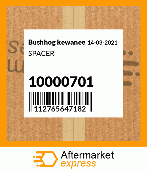 Spare part 10000701 + SPACER